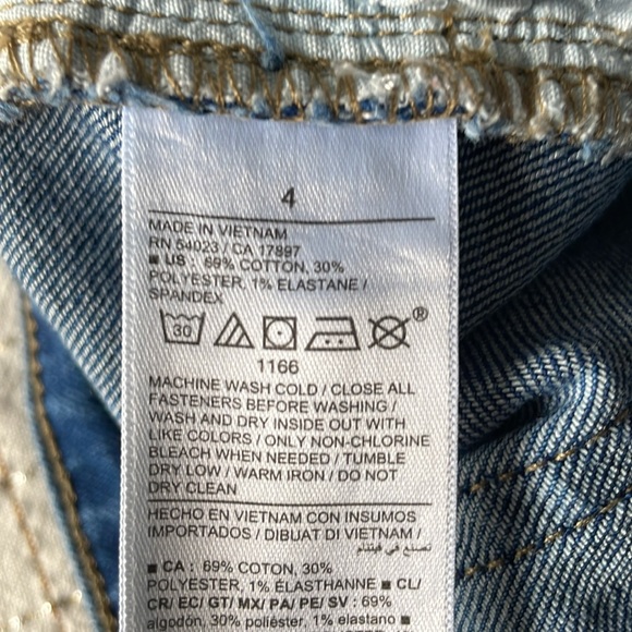 OLD NAVY Blue Jeans WOW WIDE LEG High Rise Stretchy Denim 4 - Picture 9 of 11